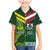 Custom Lebanon And Australia Rugby Family Matching Mermaid Dress and Hawaiian Shirt Aussie Kangaroos Lebanese Cedars