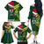Custom Lebanon And Australia Rugby Family Matching Off The Shoulder Long Sleeve Dress and Hawaiian Shirt Aussie Kangaroos Lebanese Cedars