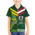 Custom Lebanon And Australia Rugby Family Matching Off The Shoulder Long Sleeve Dress and Hawaiian Shirt Aussie Kangaroos Lebanese Cedars