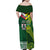 Custom Lebanon And Australia Rugby Family Matching Off Shoulder Maxi Dress and Hawaiian Shirt Aussie Kangaroos Lebanese Cedars