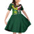 Custom Lebanon And Australia Rugby Family Matching Off Shoulder Short Dress and Hawaiian Shirt Aussie Kangaroos Lebanese Cedars