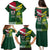 Custom Lebanon And Australia Rugby Family Matching Puletasi and Hawaiian Shirt Aussie Kangaroos Lebanese Cedars