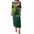 Custom Lebanon And Australia Rugby Family Matching Puletasi and Hawaiian Shirt Aussie Kangaroos Lebanese Cedars
