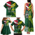 Custom Lebanon And Australia Rugby Family Matching Tank Maxi Dress and Hawaiian Shirt Aussie Kangaroos Lebanese Cedars