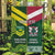 Custom Lebanon And Australia Rugby Garden Flag Aussie Kangaroos Lebanese Cedars