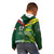 Custom Lebanon And Australia Rugby Kid Hoodie Aussie Kangaroos Lebanese Cedars