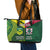 Custom Lebanon And Australia Rugby Leather Tote Bag Aussie Kangaroos Lebanese Cedars