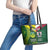 Custom Lebanon And Australia Rugby Leather Tote Bag Aussie Kangaroos Lebanese Cedars