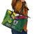 Custom Lebanon And Australia Rugby Leather Tote Bag Aussie Kangaroos Lebanese Cedars