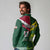 Custom Lebanon And Australia Rugby Long Sleeve Polo Shirt Aussie Kangaroos Lebanese Cedars