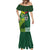 Custom Lebanon And Australia Rugby Mermaid Dress Aussie Kangaroos Lebanese Cedars