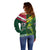 Custom Lebanon And Australia Rugby Off Shoulder Sweater Aussie Kangaroos Lebanese Cedars