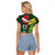 Custom Lebanon And Australia Rugby Raglan Cropped T Shirt Aussie Kangaroos Lebanese Cedars