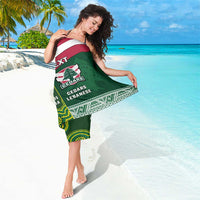 Custom Lebanon And Australia Rugby Sarong Aussie Kangaroos Lebanese Cedars