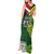 Custom Lebanon And Australia Rugby Tank Maxi Dress Aussie Kangaroos Lebanese Cedars