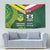 Custom Lebanon And Australia Rugby Tapestry Aussie Kangaroos Lebanese Cedars
