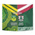 Custom Lebanon And Australia Rugby Tapestry Aussie Kangaroos Lebanese Cedars