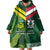 Custom Lebanon And Australia Rugby Wearable Blanket Hoodie Aussie Kangaroos Lebanese Cedars