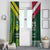 Custom Lebanon And Australia Rugby Window Curtain Aussie Kangaroos Lebanese Cedars
