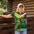 Custom Lebanon And Australia Rugby Women Polo Shirt Aussie Kangaroos Lebanese Cedars