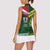 Custom Lebanon And Australia Rugby Women Sleeveless Polo Shirt Aussie Kangaroos Lebanese Cedars