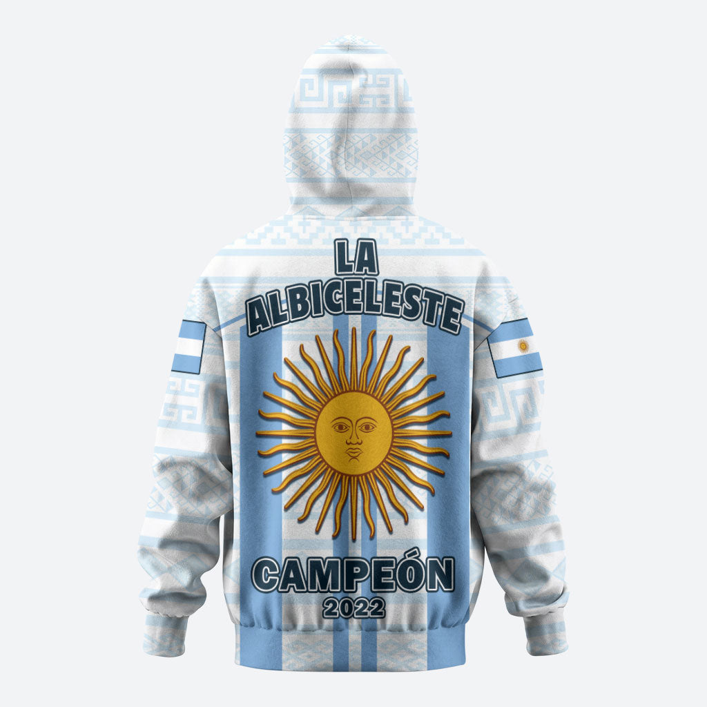 Argentina Football 2022 Hoodie Vamos La Albiceleste LT14