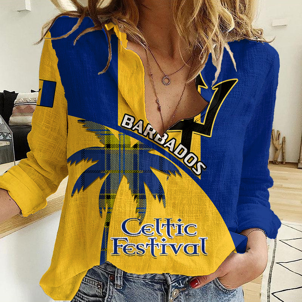 barbados-2023-women-casual-shirt-celtic-festival-special-version