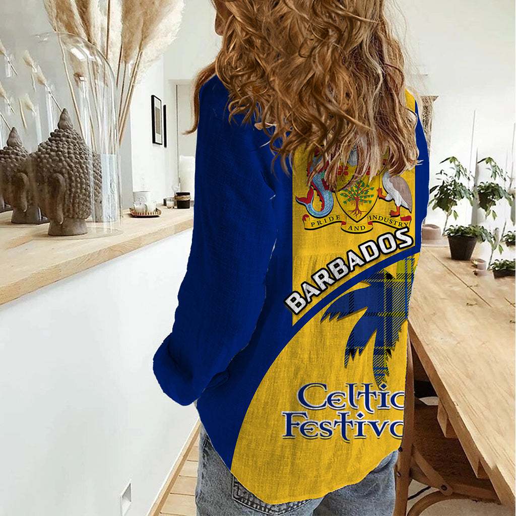 Barbados 2023 Women Casual Shirt Celtic Festival Special Version - Wonder Print Shop
