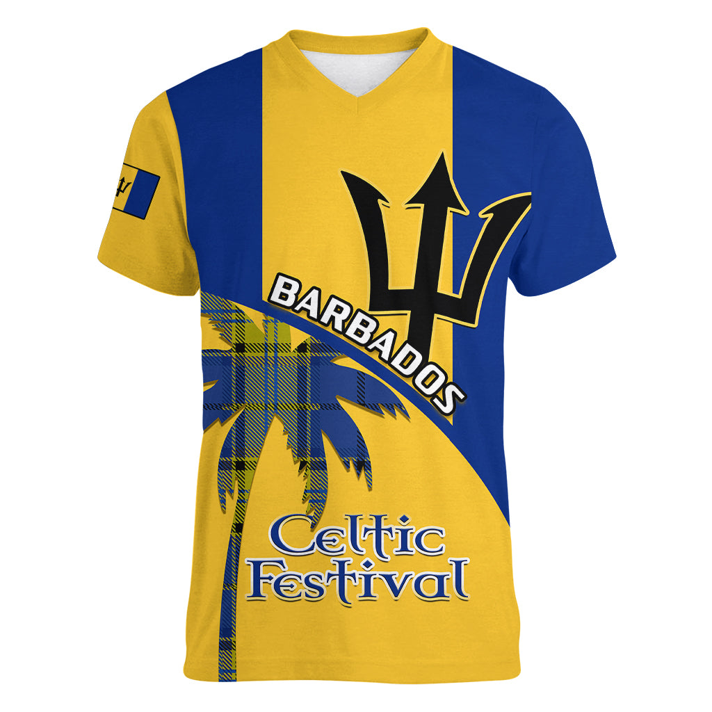 barbados-2023-women-v-neck-t-shirt-celtic-festival-special-version