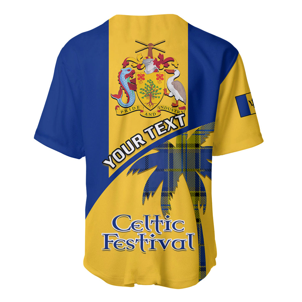 Personalised Barbados 2023 Baseball Jersey Celtic Festival Special Version - Wonder Print Shop