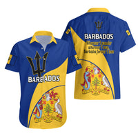 Barbados Hawaiian Shirt Barbadian Coat Of Arms - Wonder Print Shop
