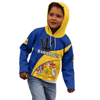 Barbados Kid Hoodie Barbadian Coat Of Arms - Wonder Print Shop