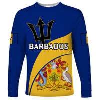 Barbados Long Sleeve Shirt Barbadian Coat Of Arms - Wonder Print Shop