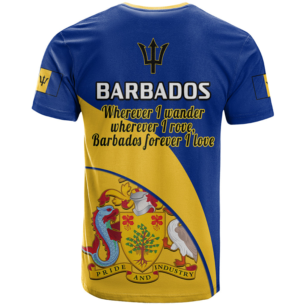 Barbados T Shirt Barbadian Coat Of Arms - Wonder Print Shop