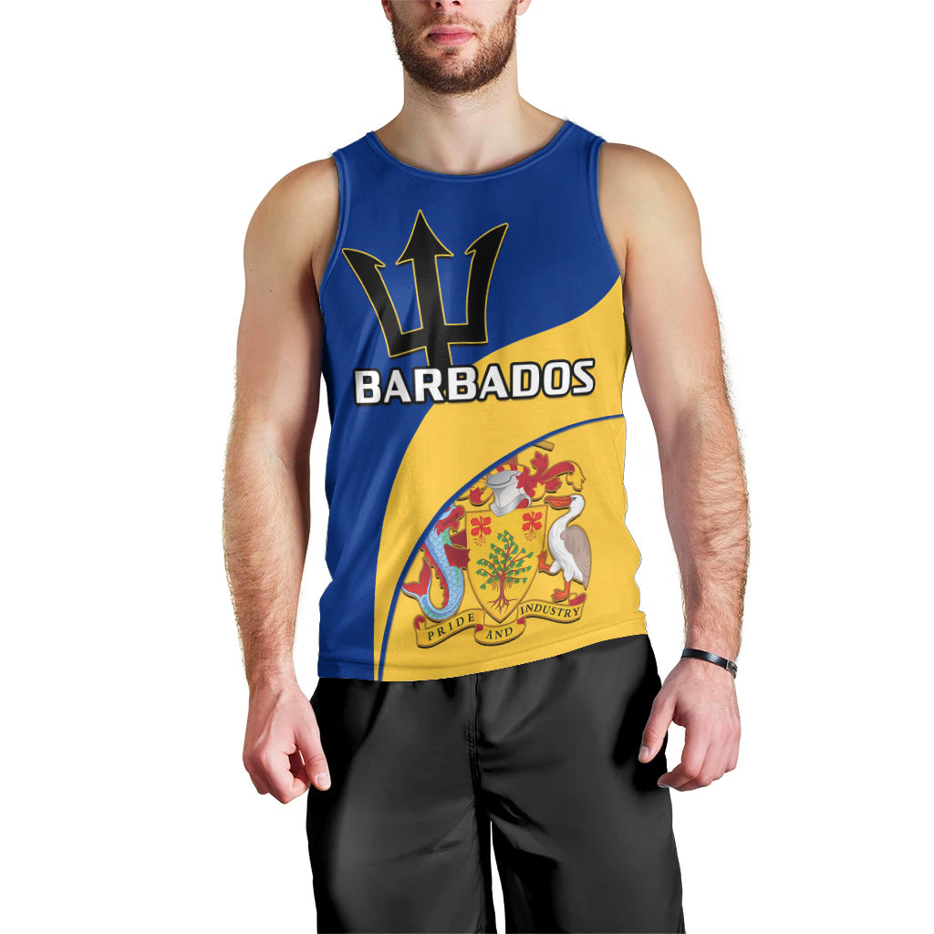 personalised-barbados-men-tank-top-barbadian-coat-of-arms