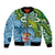Australia And Fiji Bomber Jacket Aboriginal Mix Fijian Tapa Unique Style - Wonder Print Shop