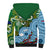 Australia And Fiji Sherpa Hoodie Aboriginal Mix Fijian Tapa Unique Style - Wonder Print Shop