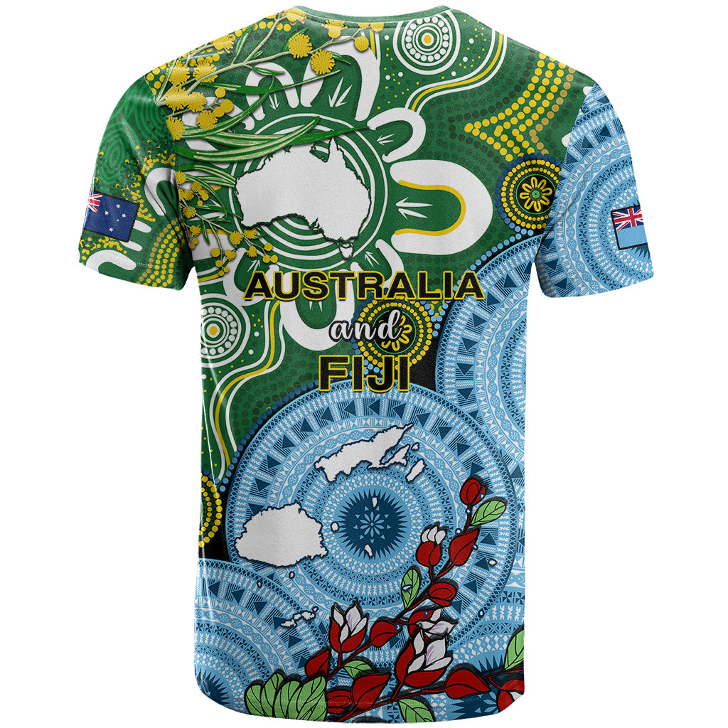 Australia And Fiji T Shirt Aboriginal Mix Fijian Tapa Unique Style - Wonder Print Shop