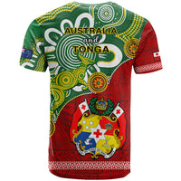 Australia And Tonga T Shirt Aboriginal Mix Tongan Ngatu Unique Style - Wonder Print Shop
