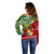 Personalised Australia And Tonga Off Shoulder Sweater Aboriginal Mix Tongan Ngatu Unique Style - Wonder Print Shop