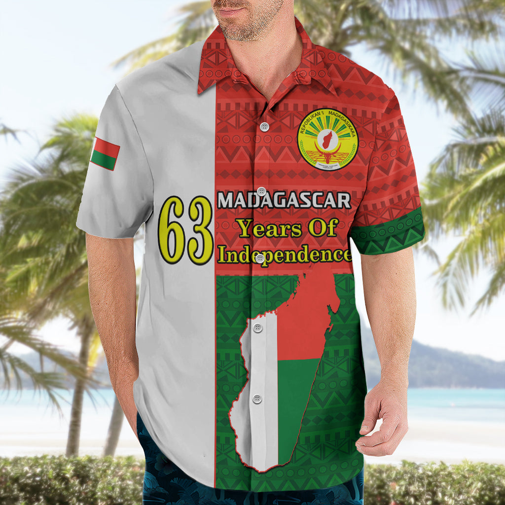 Personalised 26 June Madagascar Independence Day Hawaiian Shirt Madagasikara African Pattern - Wonder Print Shop