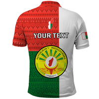 Personalised 26 June Madagascar Independence Day Polo Shirt Madagasikara African Pattern - Wonder Print Shop