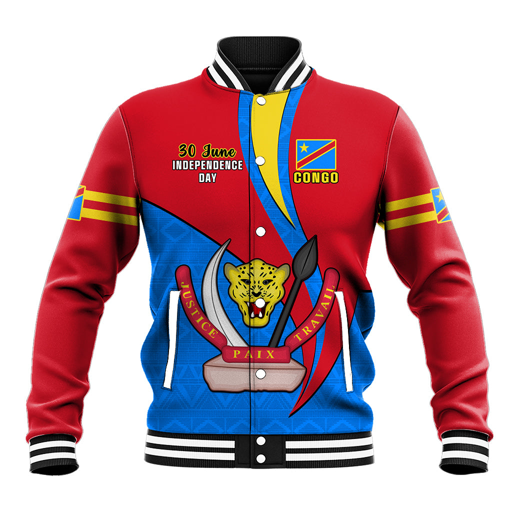 30 June Democratic Republic of the Congo Independence Day Baseball Jacket Happy 63rd Anniversary - Wonder Print Shop