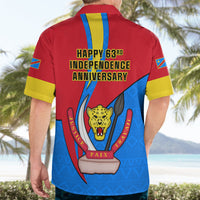 30 June Democratic Republic of the Congo Independence Day Hawaiian Shirt Happy 63rd Anniversary - Wonder Print Shop