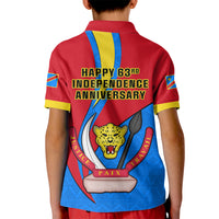 30 June Democratic Republic of the Congo Independence Day Kid Polo Shirt Happy 63rd Anniversary - Wonder Print Shop