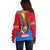 30 June Democratic Republic of the Congo Independence Day Off Shoulder Sweater Happy 63rd Anniversary - Wonder Print Shop