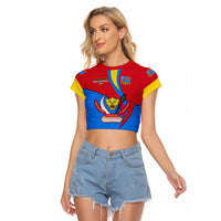 30 June Democratic Republic of the Congo Independence Day Raglan Cropped T Shirt Happy 63rd Anniversary - Wonder Print Shop