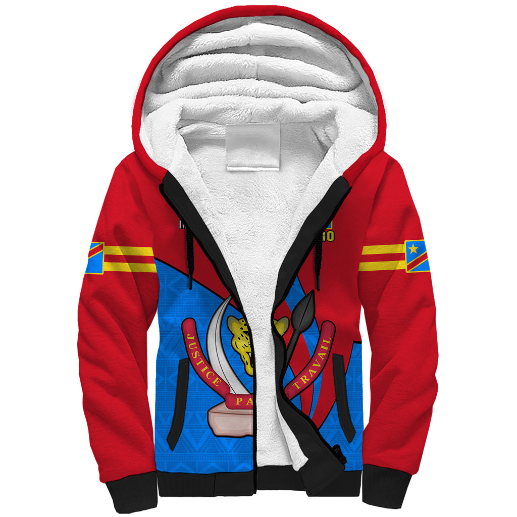 30 June Democratic Republic of the Congo Independence Day Sherpa Hoodie Happy 63rd Anniversary - Wonder Print Shop