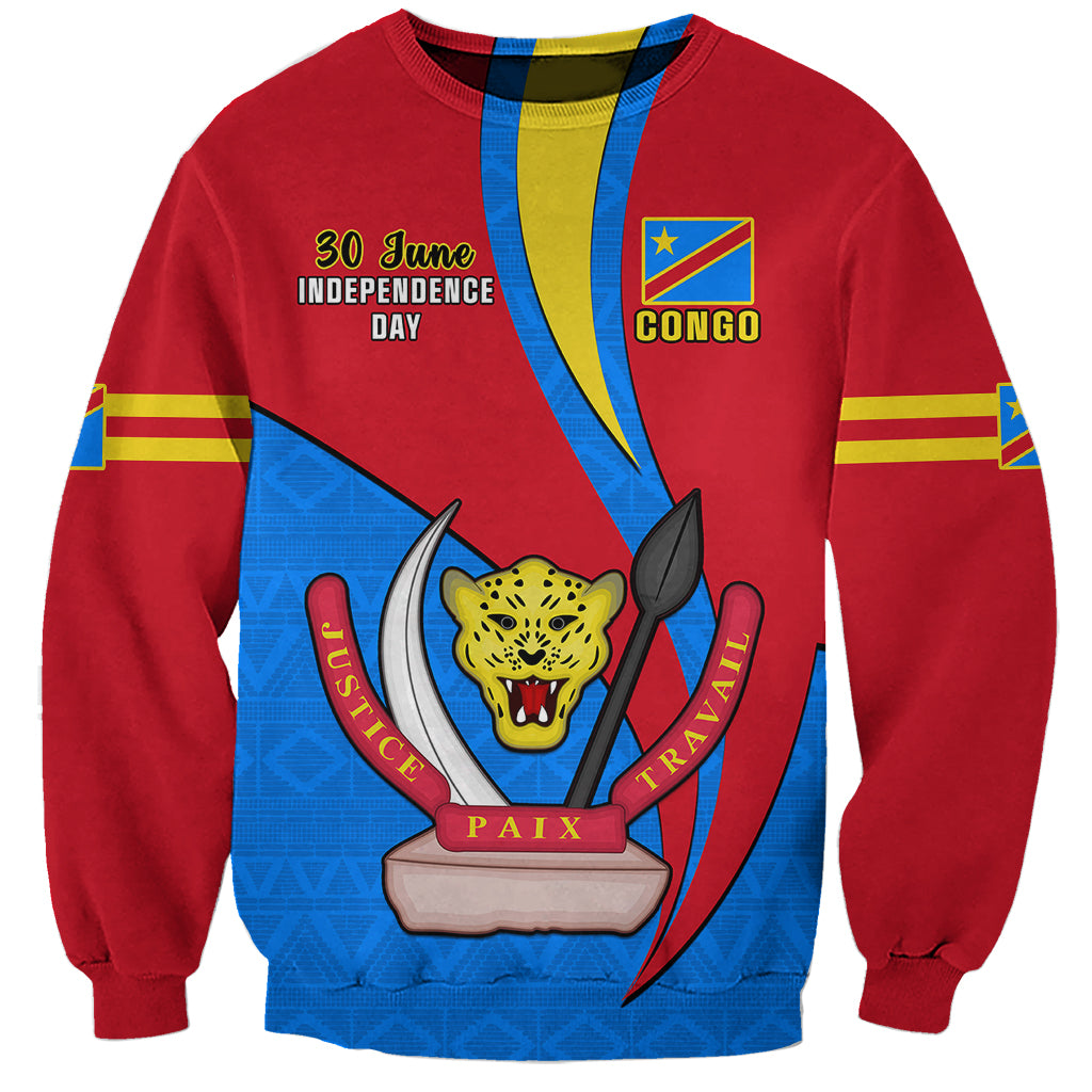 30 June Democratic Republic of the Congo Independence Day Sweatshirt Happy 63rd Anniversary - Wonder Print Shop