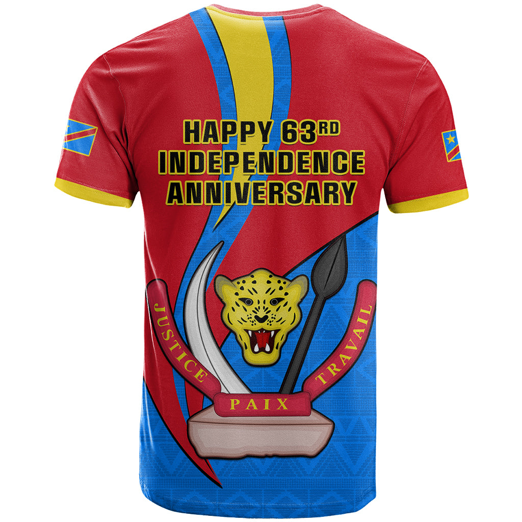 30 June Democratic Republic of the Congo Independence Day T Shirt Happy 63rd Anniversary - Wonder Print Shop
